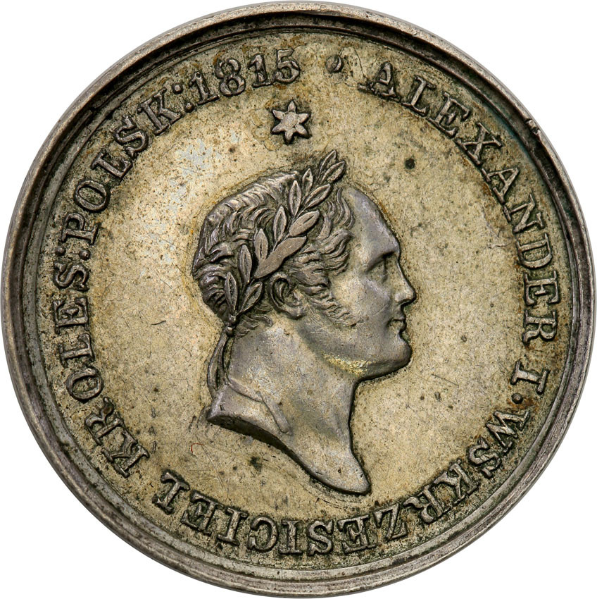 Polska XIX w./Rosja. Medal 1826, na śmierć Aleksandra I, Warszawa, Srebro